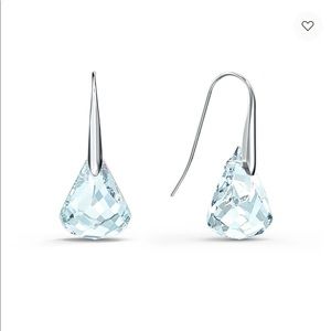 Swarovski Crystal Drop Earrings - Pale Blue